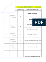 Programacion Analitica de Acondicionamiento Fisico