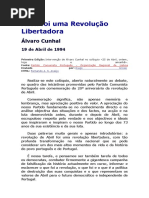 Abril Foi Uma Revolução Libertadora