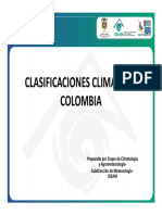 Clasificaciones Climaticas de Colombia