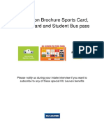 Information Brochure Sports Card