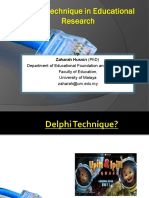 Delphi Technique Seminar Siswazah