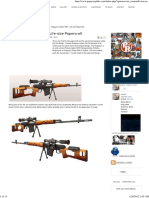 Dragunov Sniper Rifle - Life-Size Papercraft