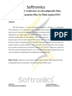  an Efficient VLSI Architecture of a Reconfigurable Pulse Shaping FIR Interpolation Filter for Multistandard DUC