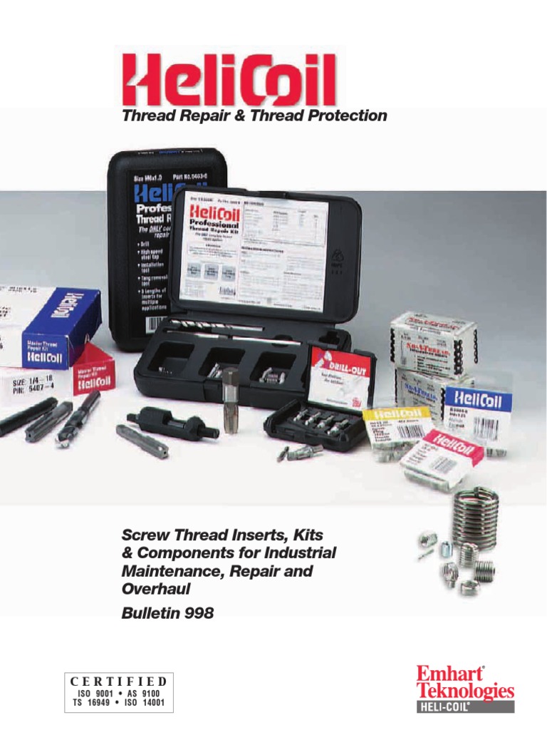 Helicoil Professional Kit Screw Tools