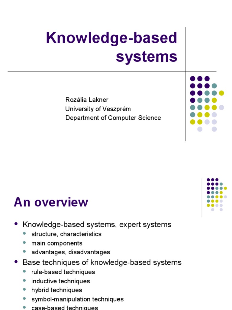 Overview of Knowledge-Based Systems in AI | PDF | Artificial ...