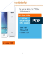 Domumentation Pack Tout en Main Samsung J1 Ace (Forfait Bloqué 10000)