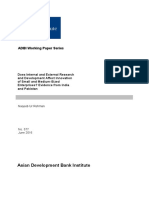 Does Internal and External Research and Development Affect Innovation of Small and Medium-Sized Enterprises? Evidence From India and Pakistan