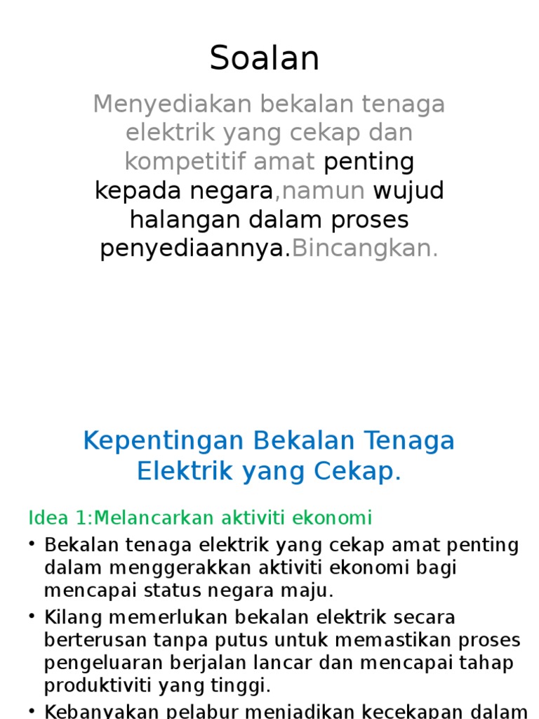 Pengajian Am Tenaga Elektrik Pdf