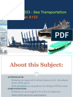 Sea Transportation Fundamentals in 40 Characters