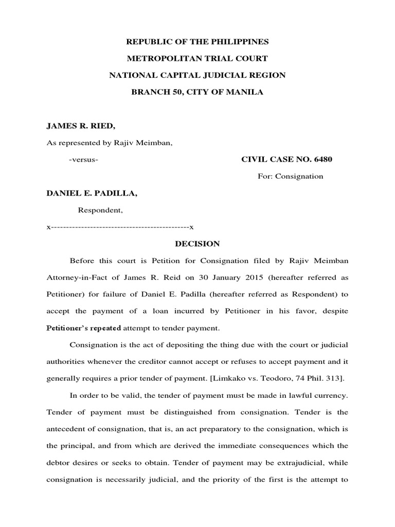 Consignation 2 | Lawsuit | Government