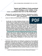 Parental Attachment and Children's Socio-Emotional Development: Some Findings On The Validity of The Adult Attachment Interview in The Netherlands