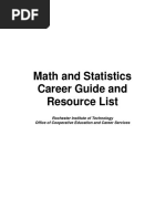 Math and Statistics Career Guide