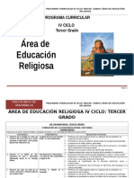 Educación Religiosa 3º Grado Rutas