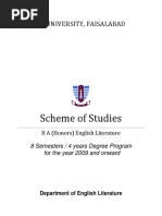 Scheme of Studies: GC University, Faisalabad