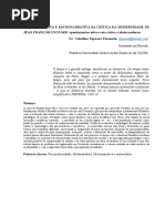  METANARRATIVA E MICRONARRATIVA NA CRÍTICA DA MODERNIDADE DE JEAN FRANÇOIS LYOTARD