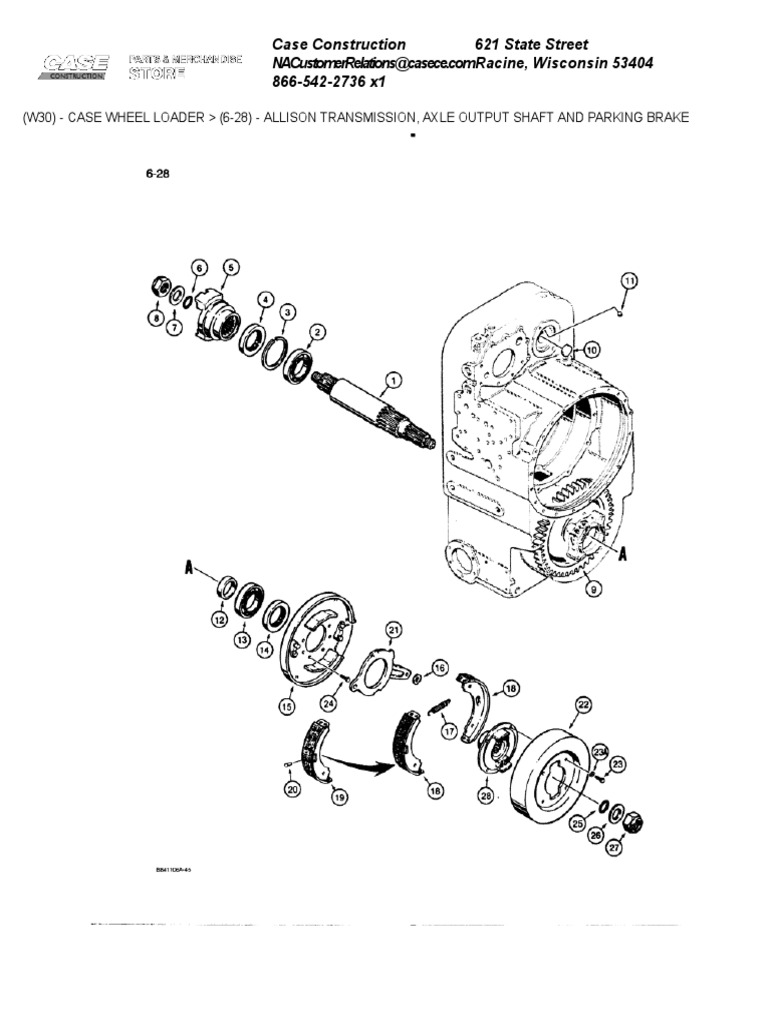 Allison Transmission, Axle Output Shaft and Parking Brake PDF Axle