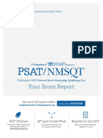 Sample Psat NMSQT Score Report PDF