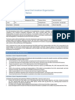 International Civil Aviation Organization Vacancy Notice: Osition Nformation