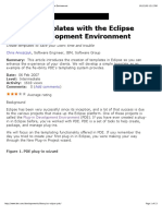 Building Templates With The Eclipse Plug in Development Environment PDF