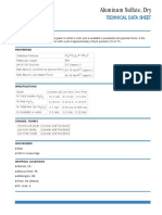 Aluminum Sulfate, Dry: Technical Data Sheet