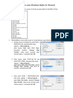 Tutorial References Atau Membuat Daftar Isi Otomatis PDF