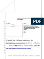 Sample Opposition To Motion To Compel Further Responses To Documents For California