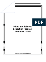 Gifted and Talented Education Program: Resource Guide