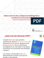 Elaboración de Citas y Referencias Bibliográficas Con Base en Las Normas APA