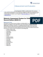 Early Childhood Measurement and Evaluation Tool Review: Behavior Assessment System For Children - Second Edition (BASC-2)