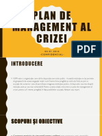 Plan de Management Al Crizei CRP 3