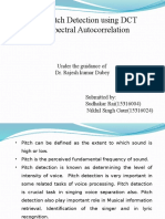 Robust Pitch Detection Using DCT Based Spectral Autocorrelation