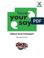 Have Your Say - Review of Local Public Transport Services - Easy Read Version