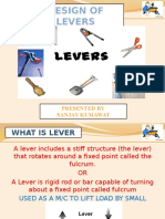 Design of Levers: Presented by Sanjay Kumawat