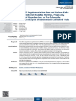 Fish Oil Supplementation Does Not Reduce Risks of Gestational Diabetes Mellitus, Pregnancy-Induced Hypertension, or Pre-Eclampsia: A Meta-Analysis of Randomized Controlled Trials