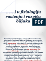 Uvod U Fiziologiju Rastenja I Razvica