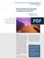 Driving Efficiency Through Strategic Procurement - January 2010