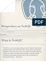 PostgreSQL and NoSQL