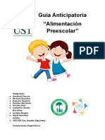 Guía Anticipatoria Alimentacion Preescolar