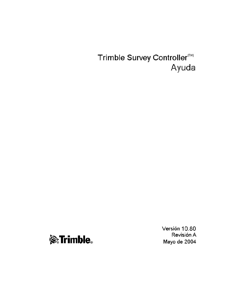 Manual Trimble Survey Controller | PDF | Sistema de Posicionamiento ...