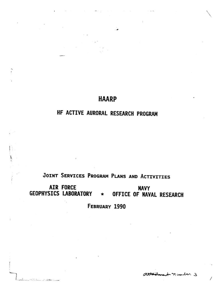 Haarp 1990 PDF | PDF