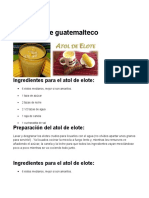22 Recetas de Comidas Por Departamento de Guatemala