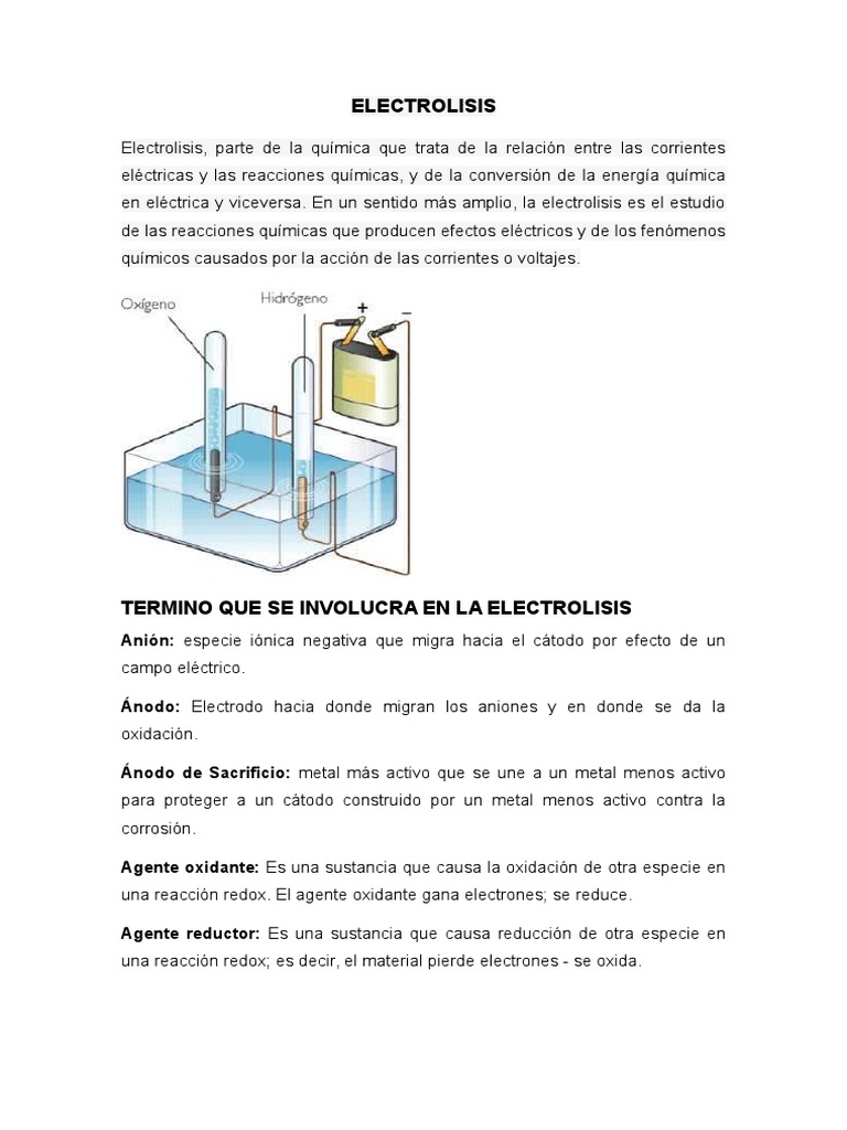 ELECTROLISIS