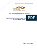 Water Mains and Drinking Supply Specification