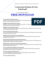 Download Simplified Construction Estimate by Max Fajardo by Jp Morales SN316735064 doc pdf
