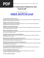 Download Simplified Construction Estimate by Max Fajardo by Jp Morales SN316735064 doc pdf