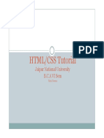 HTML/CSS Tutorial Overview
