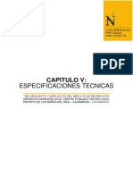 5 - Especificaciones Tecnicas