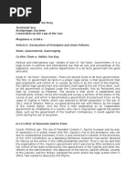 Political Law - Case Doctrines