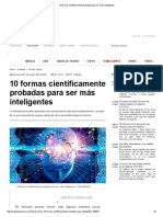 10 Formas Científicamente Probadas para Ser Más Inteligentes