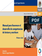 1er. Ciclo Manual Fomento a La Lectura y Escritura Sep 2013-2014